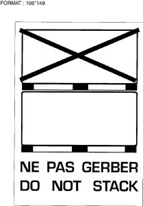 étiquettes ne pas gerber